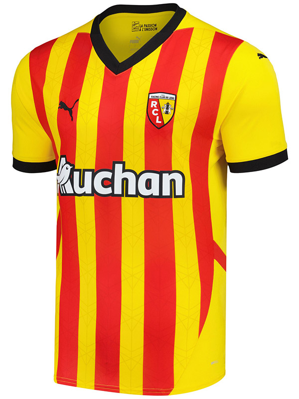 RC Lens maillot domicile uniforme de football adulte premier maillot de football sportswear pour hommes 2024-2025